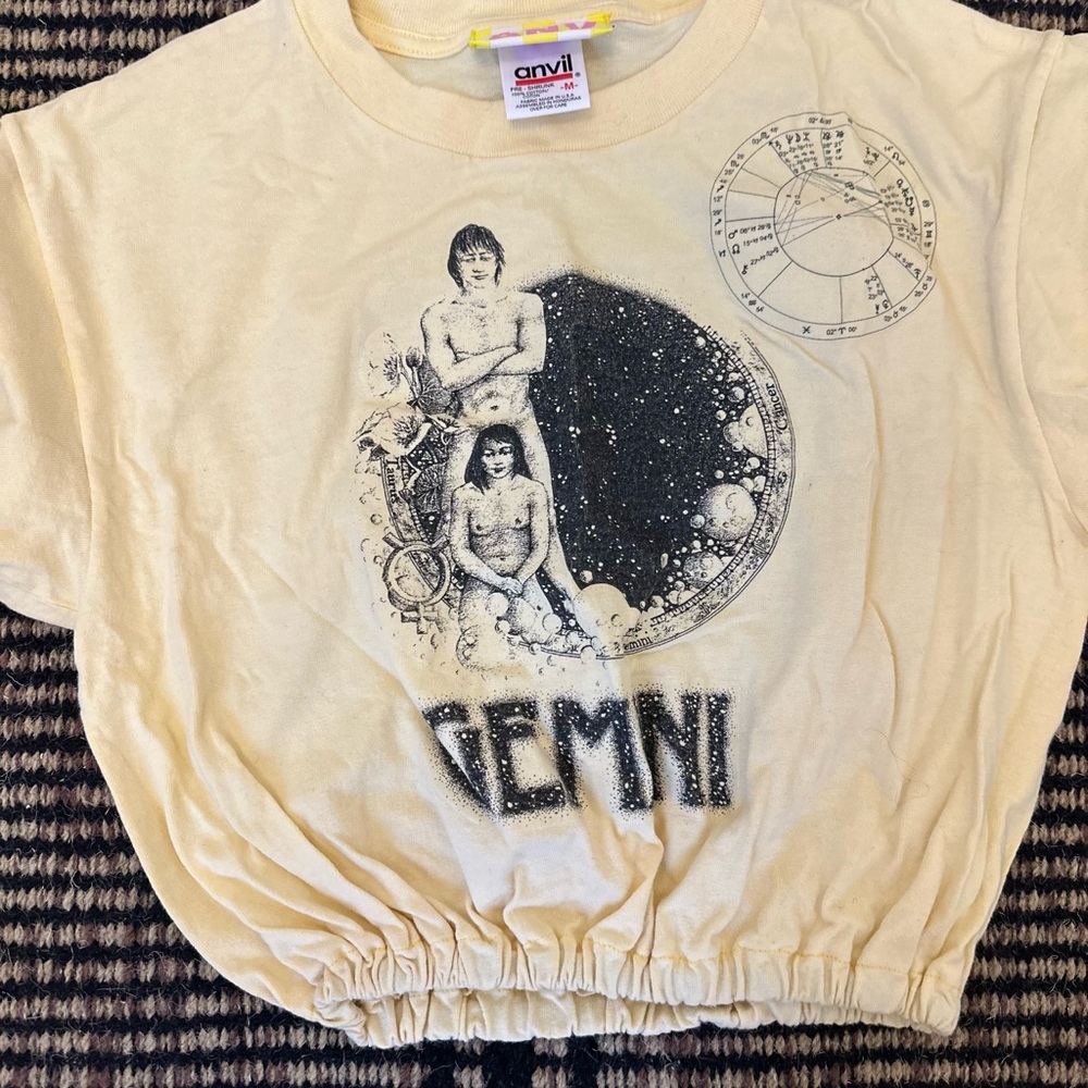 Vintage Gemini Graphic Tee Croptop